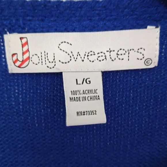 Blue and Red Christmas Sweater - Picture 5 of 13